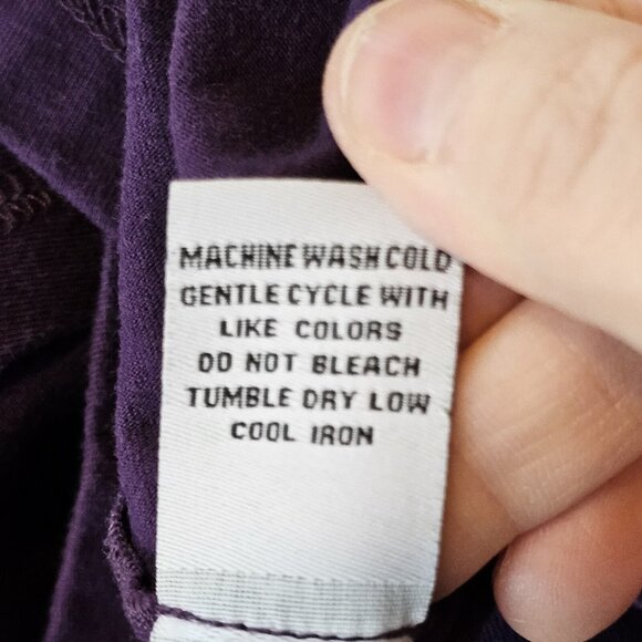 Habitat Womens M Purple Cardigan Sweater Jersey Knit Stretch 1 Button Lagenlook - Picture 8 of 9